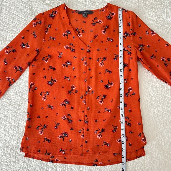 Primark Women's V-Neck Floral Blouse Shirt Top Size 2 - Picture 6 of 6